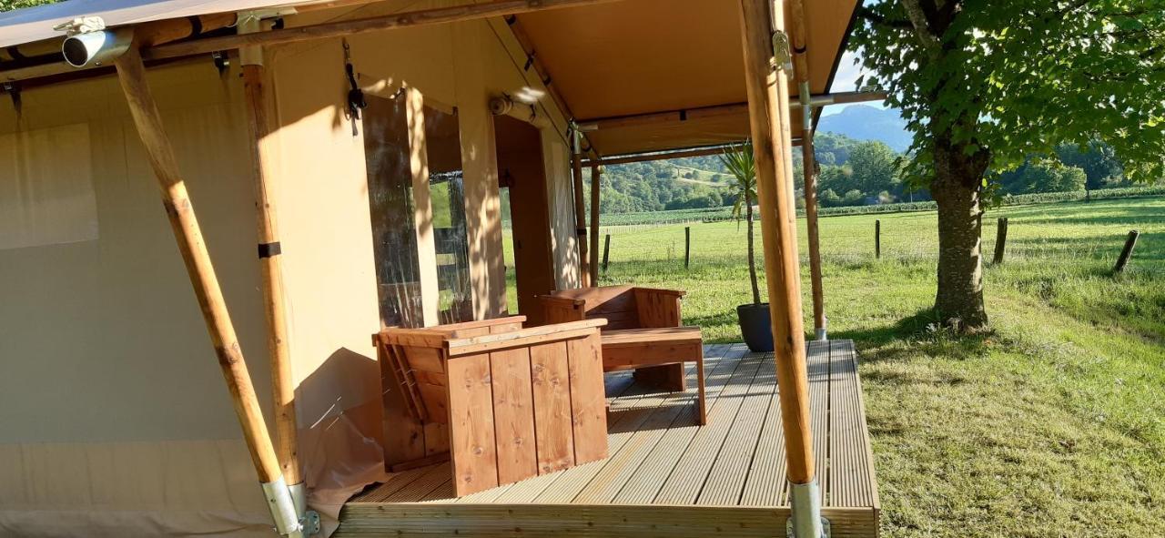Tente Safari Lodge Ferme Carrique Tardets-Sorholus 외부 사진